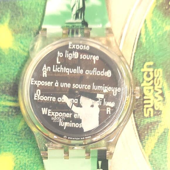 Swatch WORLD SOLAR USA SRK104E 1997 Solar Powered Swiss Made rare Vintage watch - Picture 1 of 7